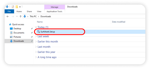 Surfshark ダウンロード1